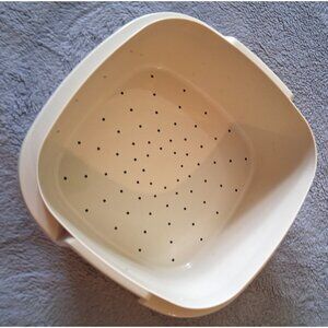 Tupperware #887-12 Replacement Steamer Insert Almond Cream Steam & Store Vintage
